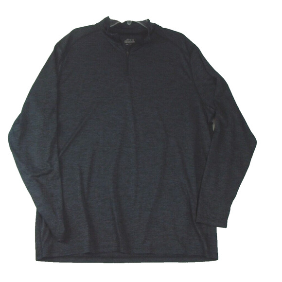 BCG Tru-Wick 1/4 Zip Dark Grey Pullover Men's Size 2X Long Sleeves Lightweight - Picture 1 of 8